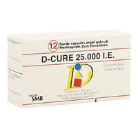 D Cure 25000iu Voedingssupplement Vitamine D 12 Harde Capsules