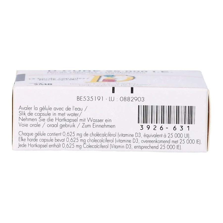 D-Cure 25000ui Gelules 12