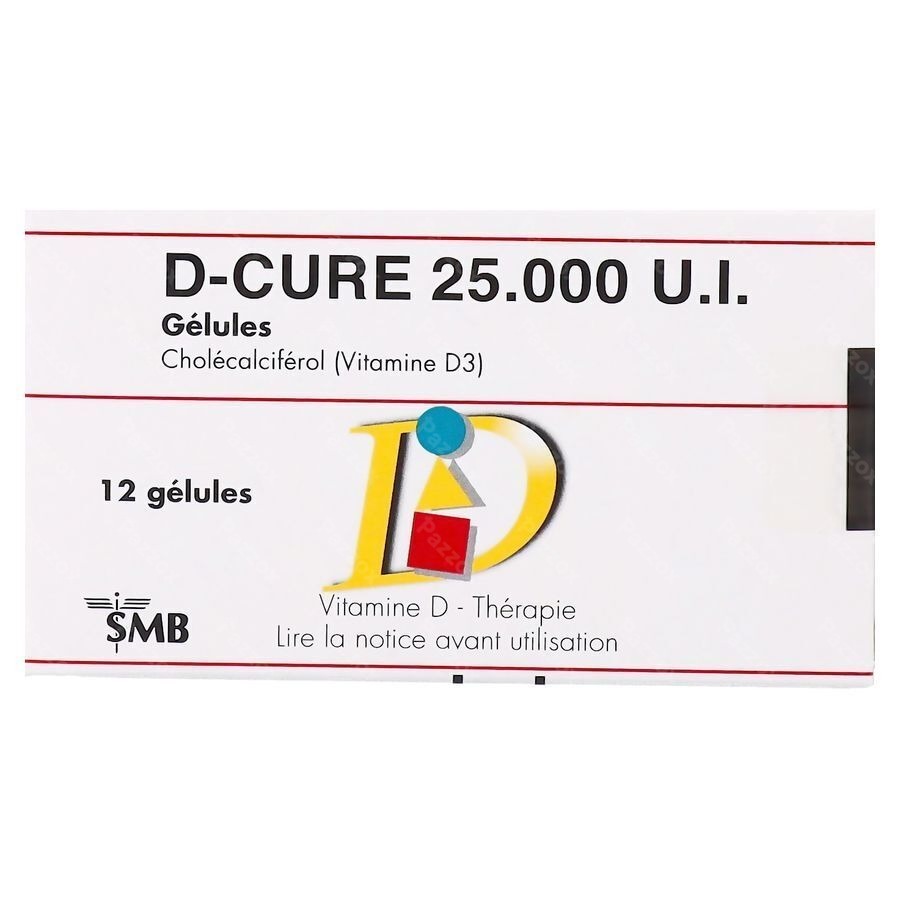 D-Cure 25000ui Gelules 12
