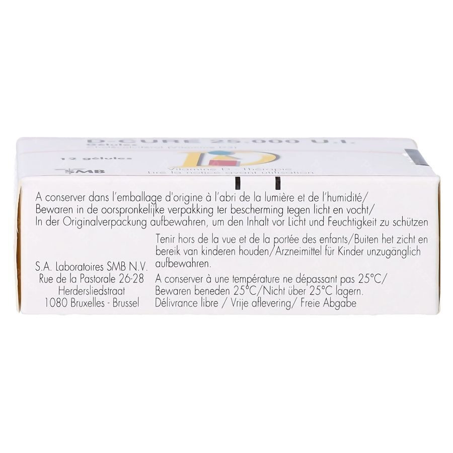 D-Cure 25000ui Gelules 12