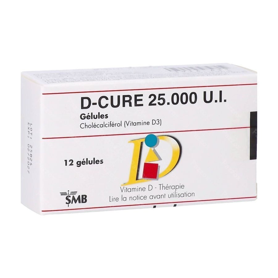 D-Cure 25000ui Gelules 12