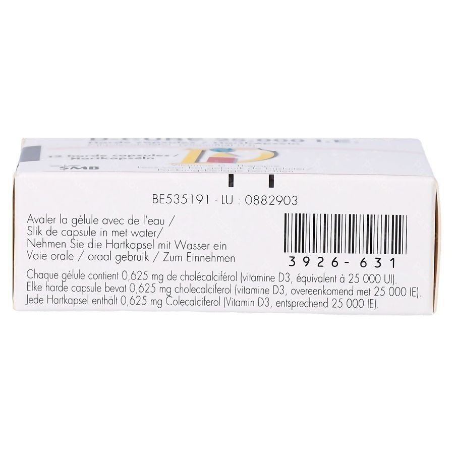 D-Cure 25000iu Vitamine D 12 Harde Capsules