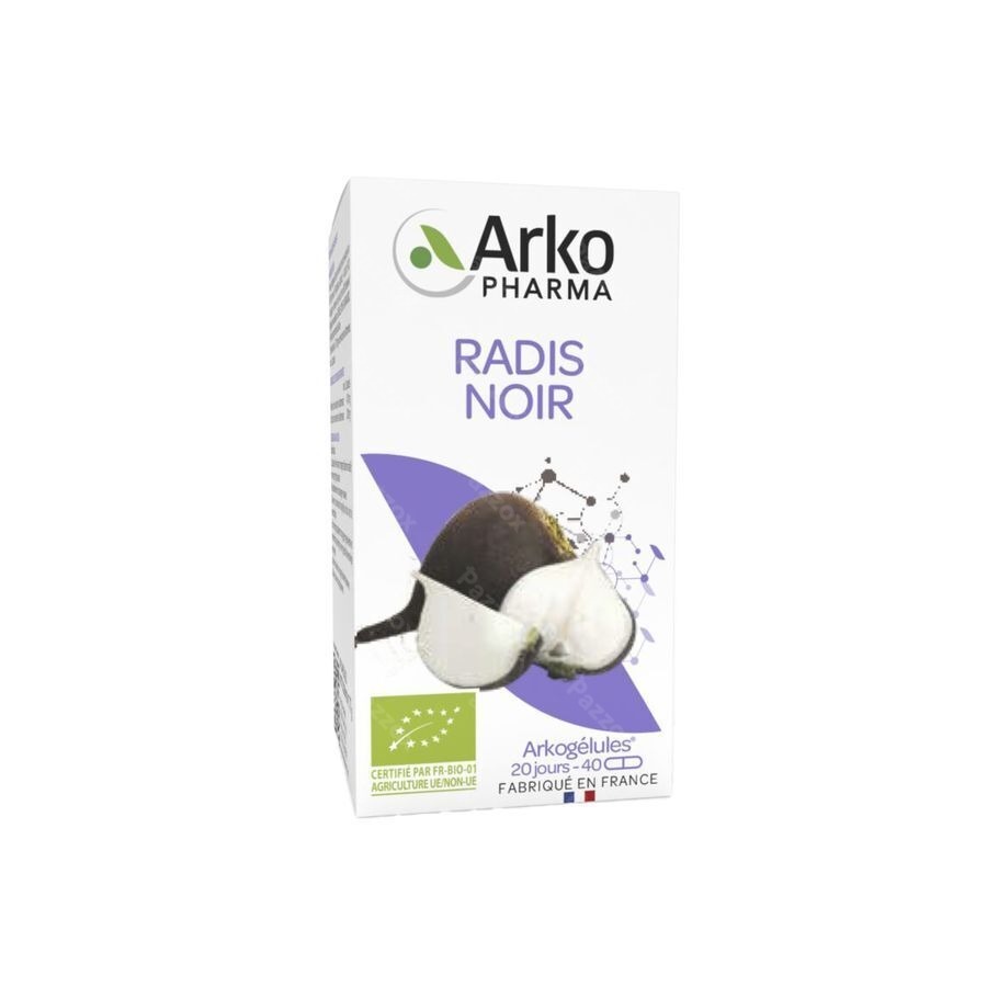 Arkogelules Radis Noir Bio Caps 40