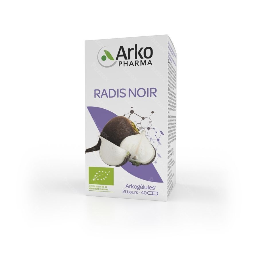 Arkogelules Radis Noir Bio Caps 40