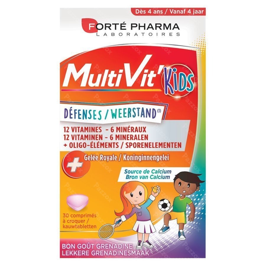 Forté Pharma Multivit 4g Kids 30 Comprimés