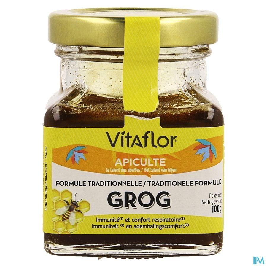 Vitaflor Grog Formule Traditionnelle Miel Pot 100g