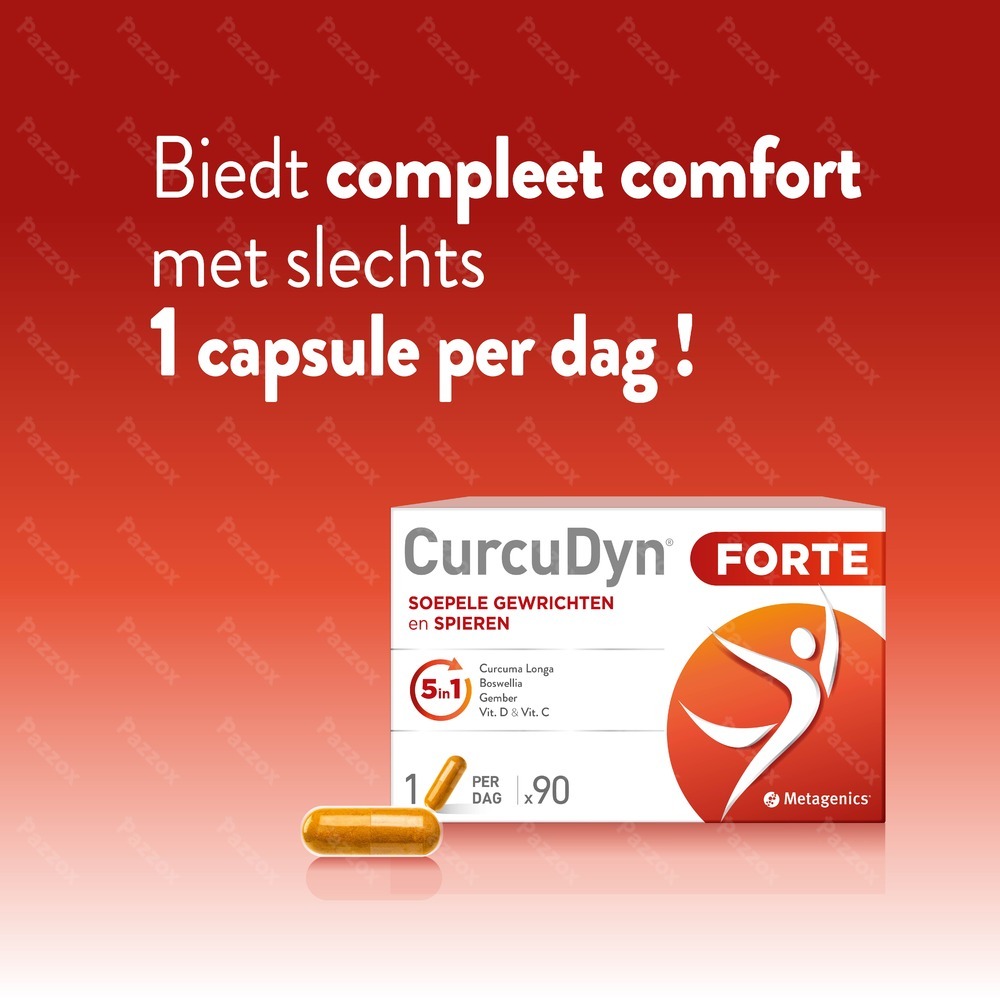 Metagenics Curcudyn Forte Voedingssupplement Bewegingsstelsel 90 Capsules