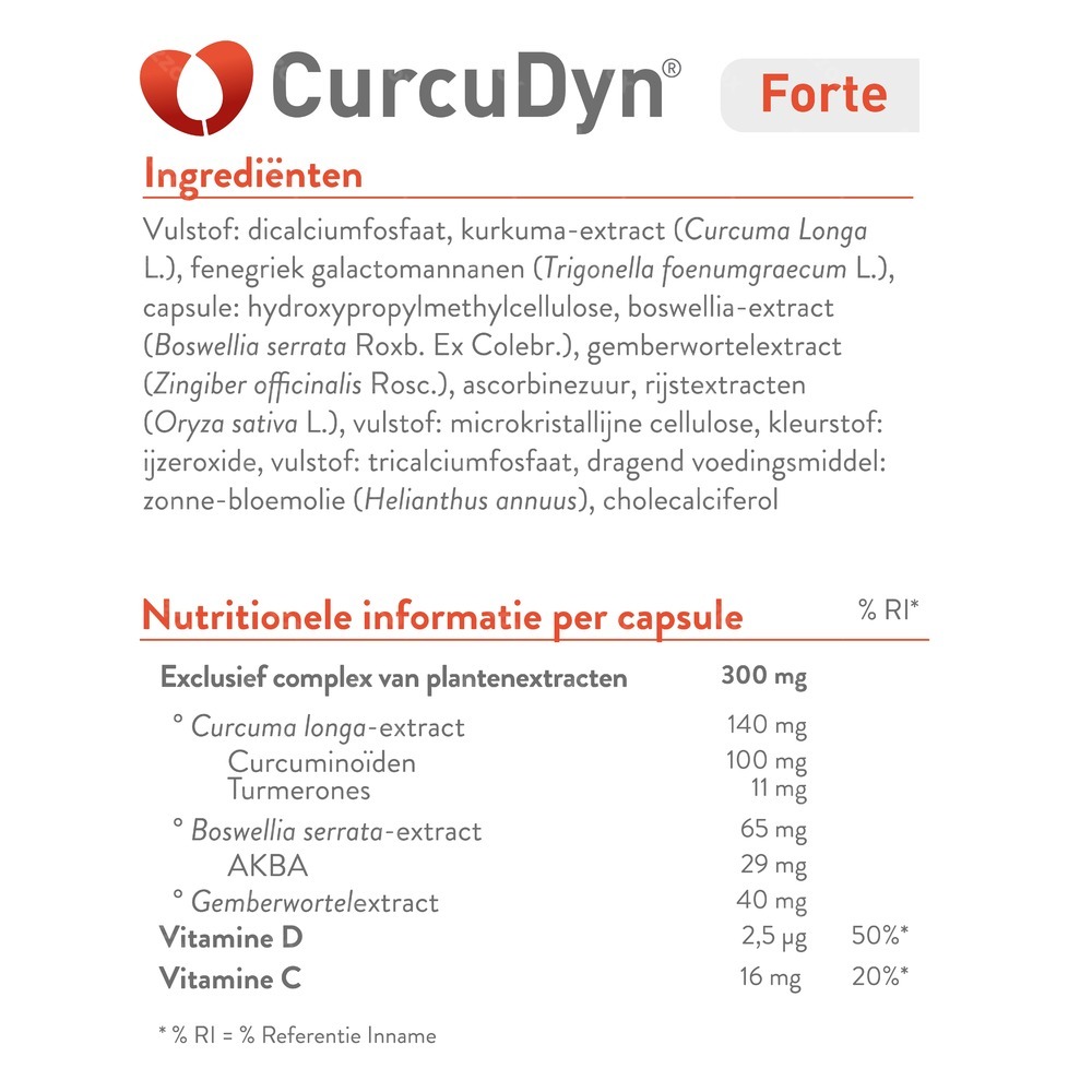 Metagenics Curcudyn Forte Voedingssupplement Bewegingsstelsel 90 Capsules