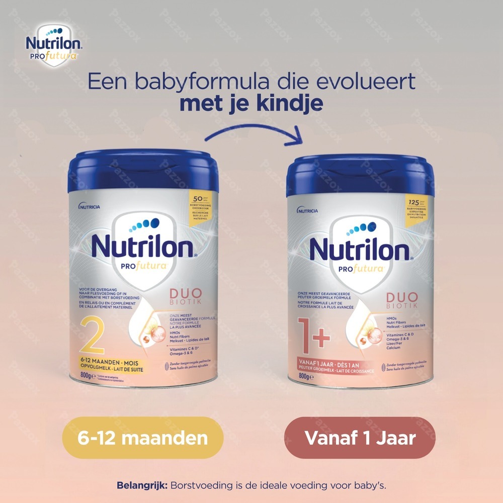 Nutrilon Profutura 2 uniek formule Duobiotik Opvolgmelk Baby 6 tot 12 maanden poeder 800g