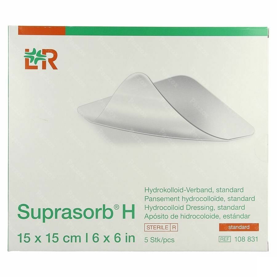 Suprasorb H Hydrocol. Standard 15x15cm 5 108831