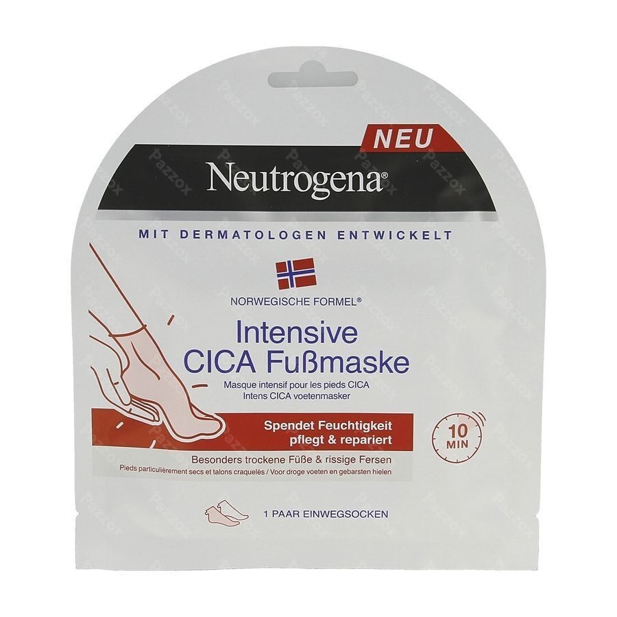 Neutrogena Intens CICA Voetenmasker Droge en Gebarsten Voeten 1 Paar 