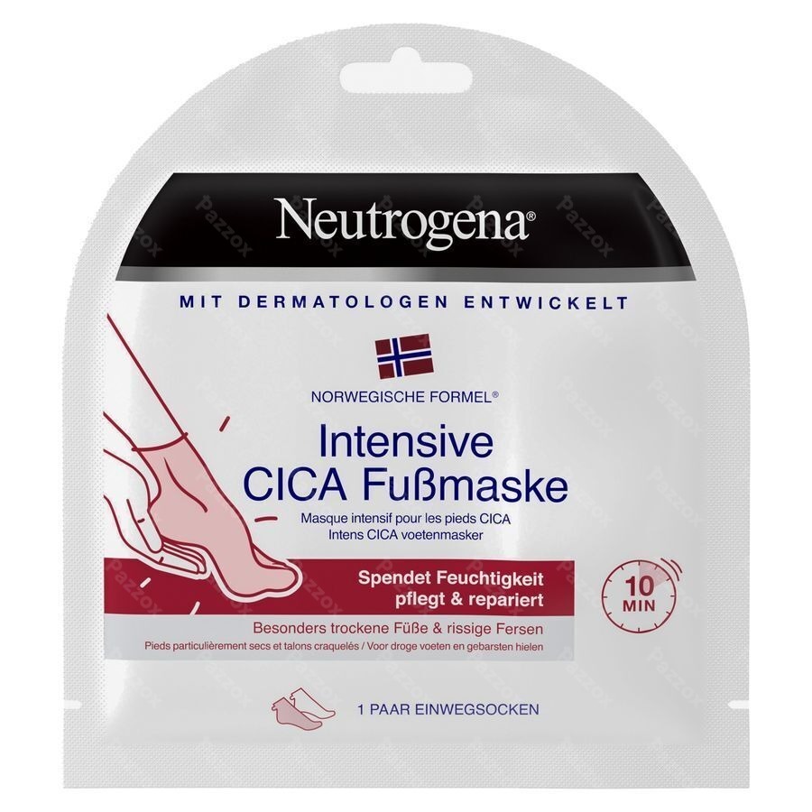 Neutrogena Intens CICA Voetenmasker Droge en Gebarsten Voeten 1 Paar 