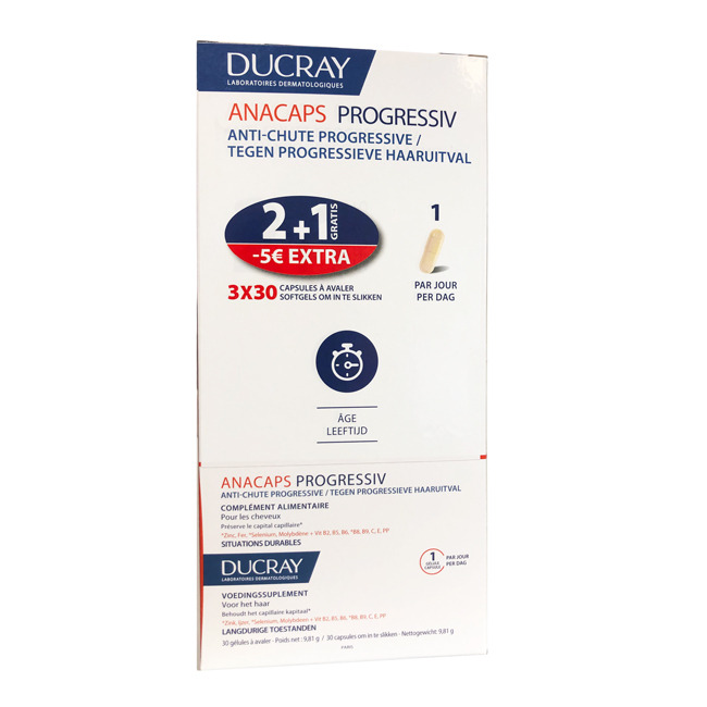 Ducray anacaps trio progresive caps 3x30 promo