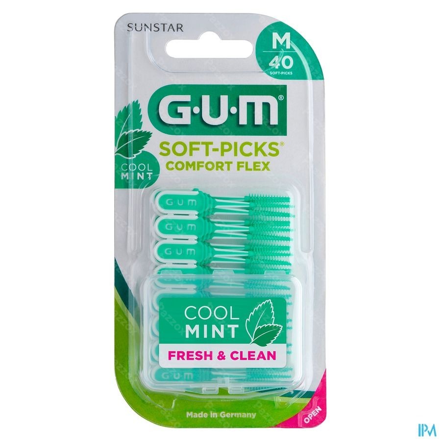 Gum Softpicks Comfort Flex Medium Mint 40
