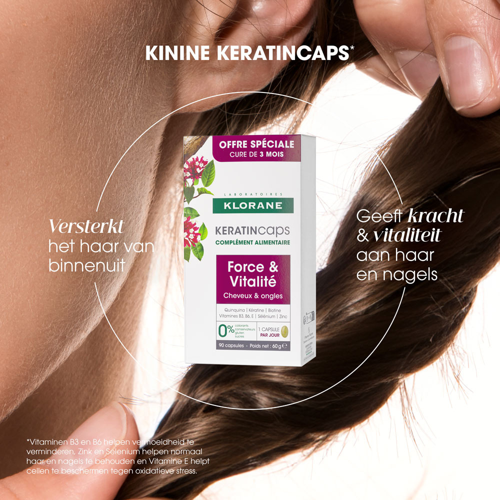 Klorane Capillaire Karatincaps Kracht en Vitaliteit 3x30 Capsules