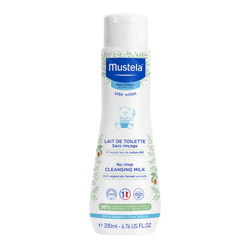 Mustela Lait Toilette S/rincage 200ml