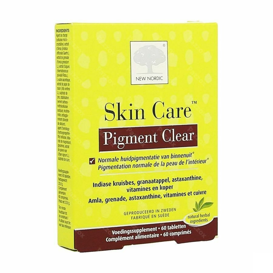 New Nordic Skin Care Pigment Clear Comp 60