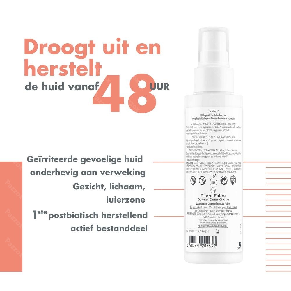 Avène Cicalfate+ Uitdrogende en Herstellende Spray 100ml 