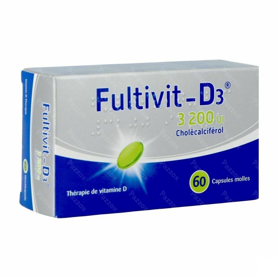Fultivit-D3 3200 IU 60 Capsules Molles