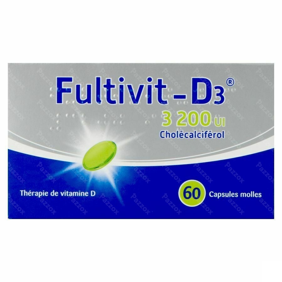 Fultivit-D3 3200 IU 60 Capsules Molles