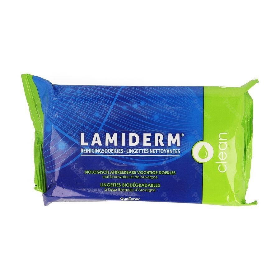 Lamiderm Clean Biologische Vochtige Doekjes Reiniging 60 Stuks