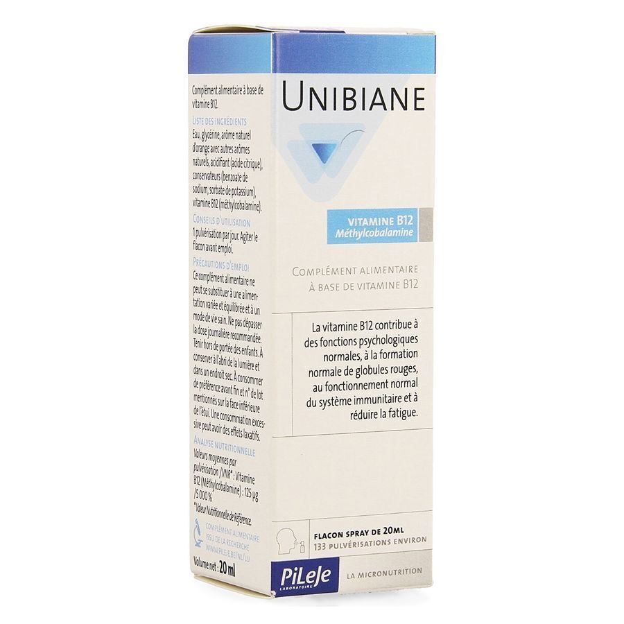 Unibiane Vitamine B12 Spray 20ml