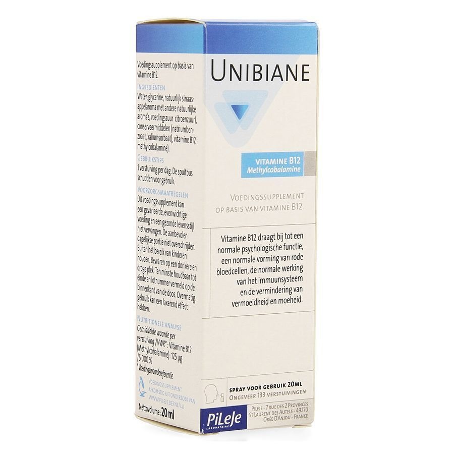 Unibiane Vitamine B12 Spray 20ml