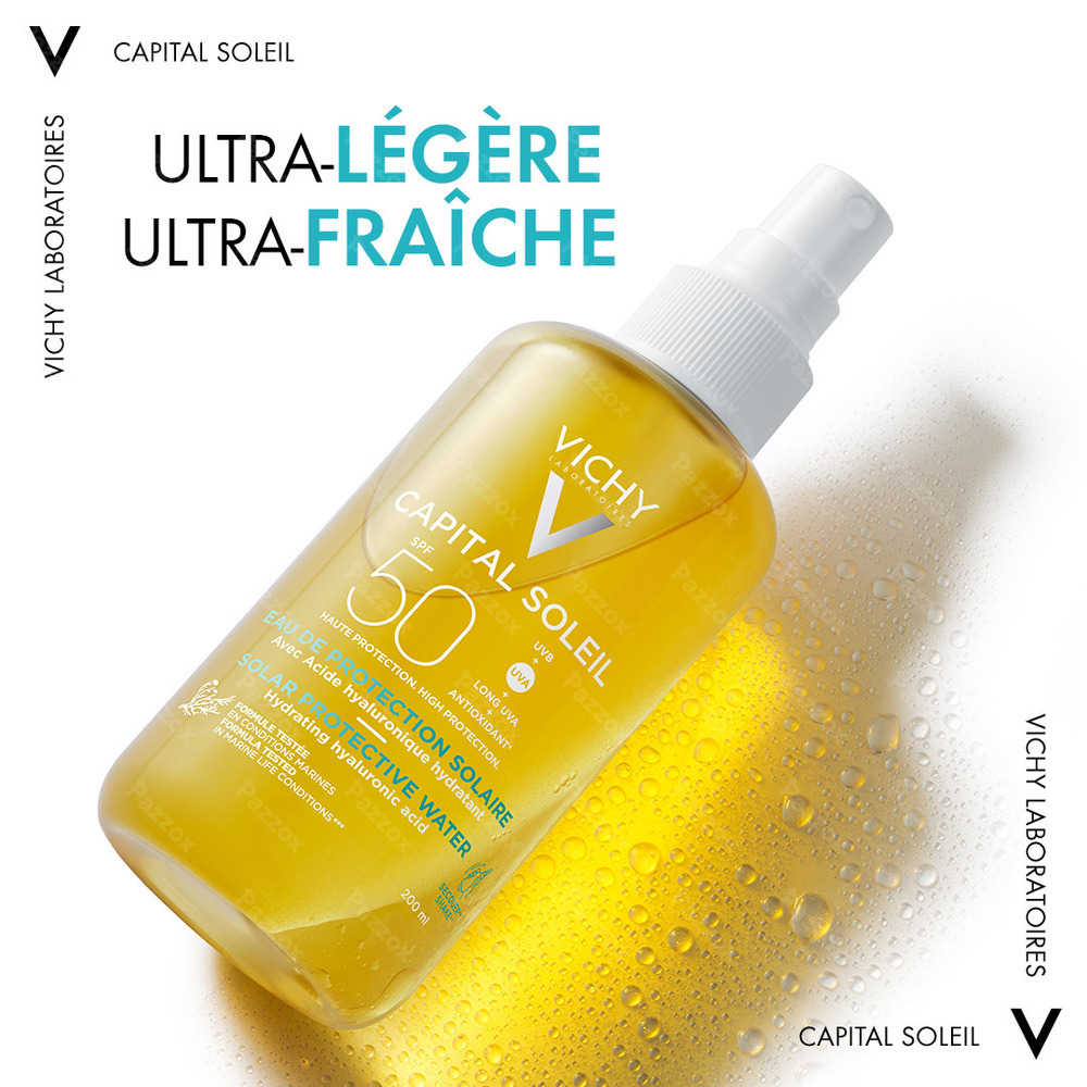Vichy Cap. Sol. Eau Protection Solaire Hydra SPF50+ 200ml