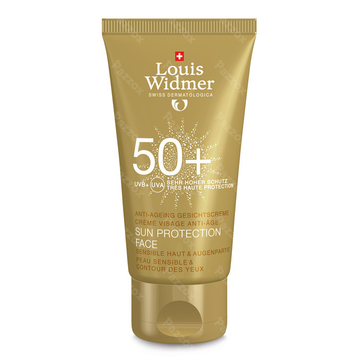 Louis Widmer Zonnebescherming Gezicht SPF50+ Zonder Parfum Tube 50ml