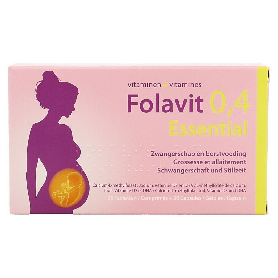 Folavit Essential 0,4mg 30 Tabletten + 30 Capsules