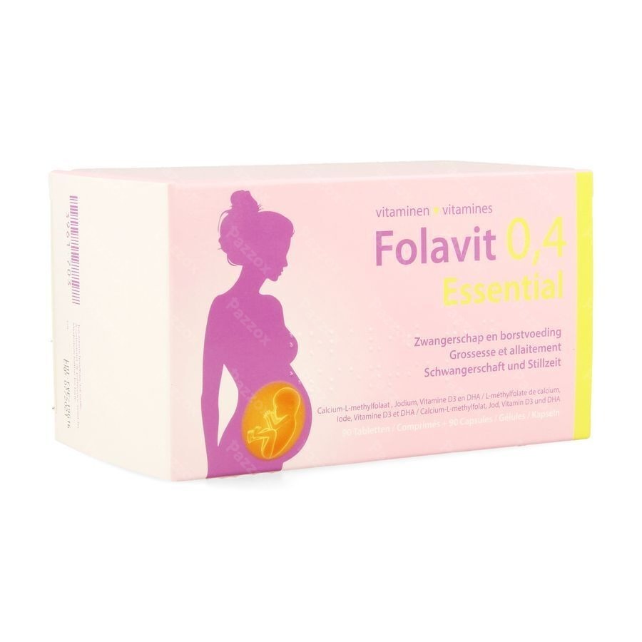Folavit Essential 0,4mg 90 Tabletten + 90 Capsules