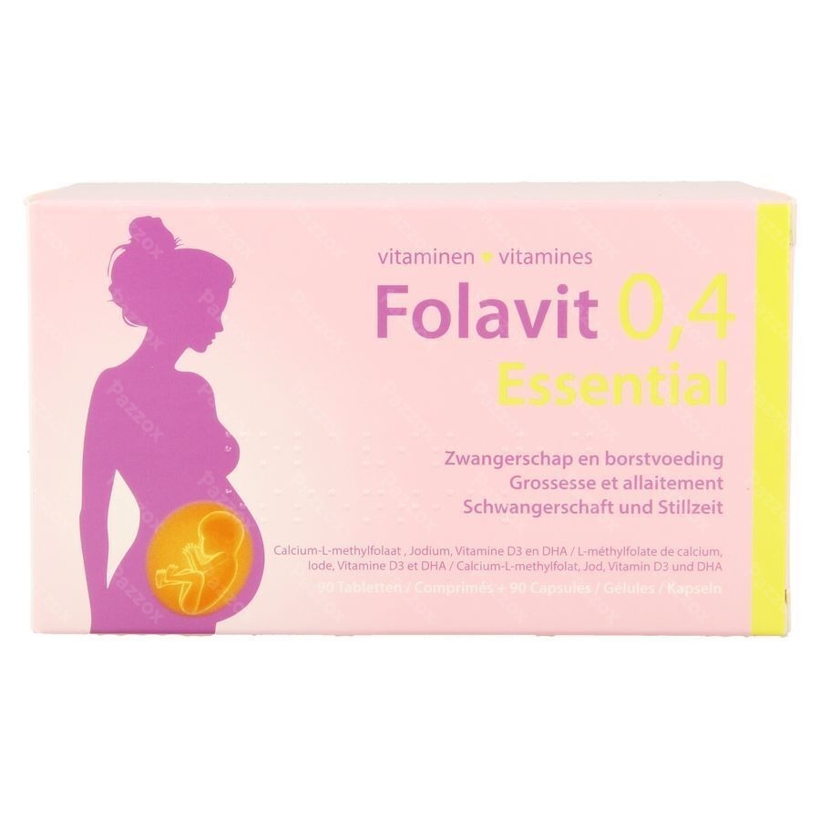 Folavit Essential 0,4mg 90 Tabletten + 90 Capsules