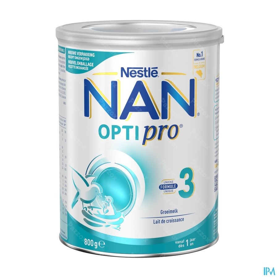 Nan Optipro 3 Baby Groeimelk 1+ Jaar 800g