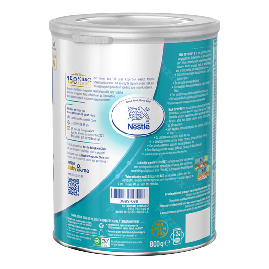 Nan Optipro 5 Groeimelk Kind 3+ Jaar 800g