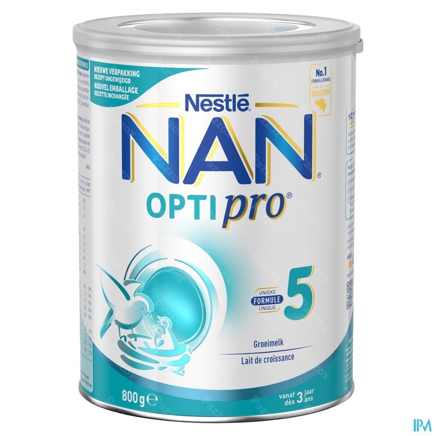 Nan Optipro 5 Groeimelk Kind 3+ Jaar 800g