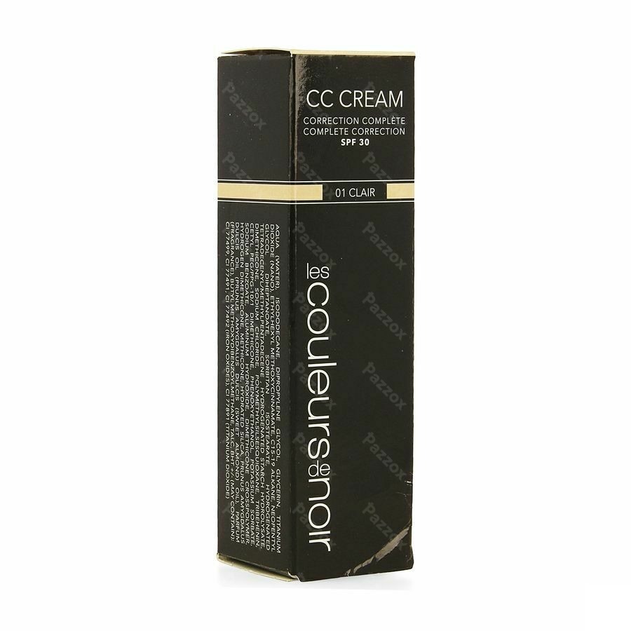 Les Couleurs De Noir Cc Cream Ip30 01 Clair 30ml