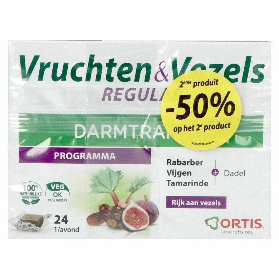 Ortis Vruchten en Vezels 2x24 blokjes 2de -50%