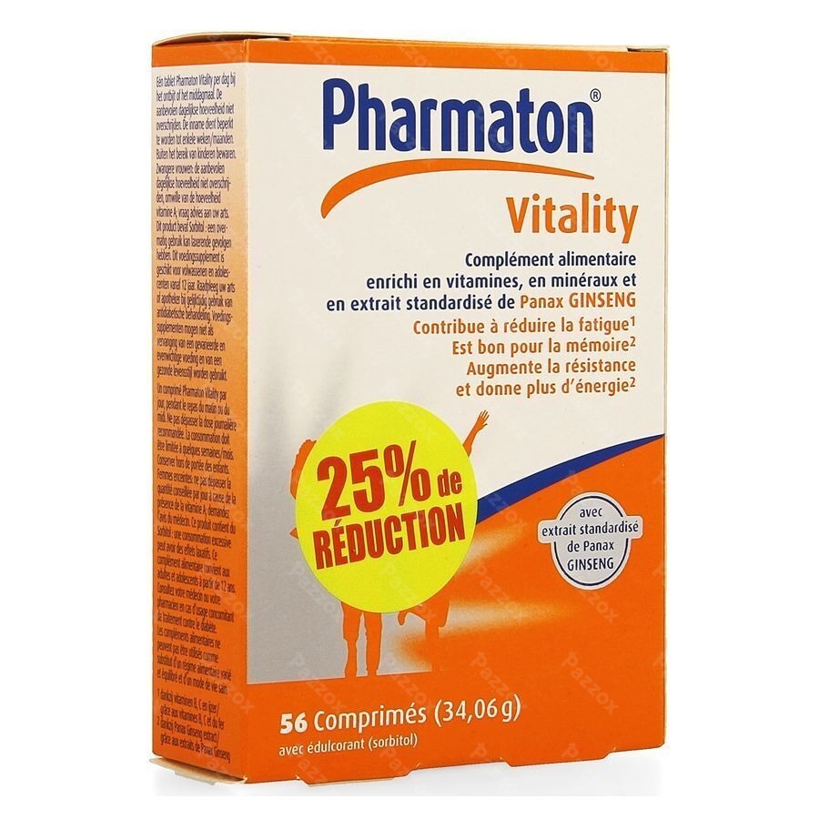 Pharmaton Vitality Comp 56 Promo 25% Gratuit