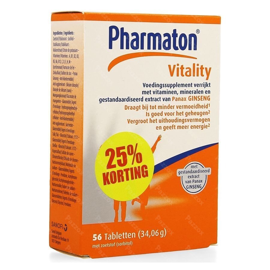 Pharmaton Vitality Comp 56 Promo 25% Gratis
