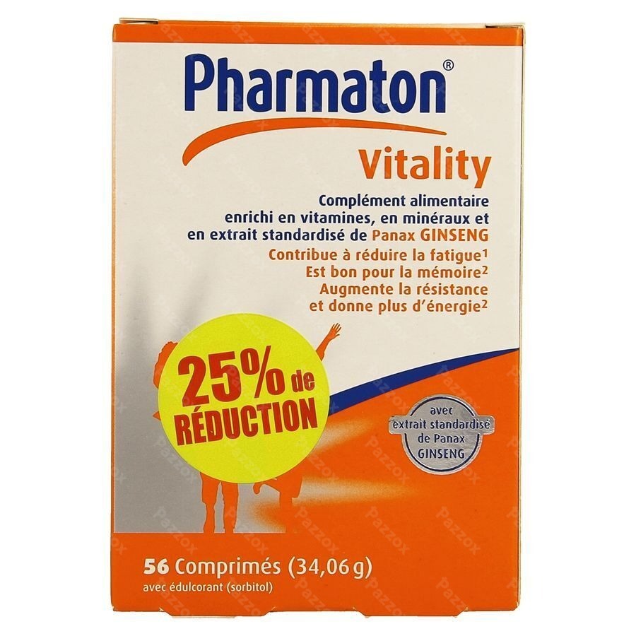 Pharmaton Vitality Comp 56 Promo 25% Gratuit