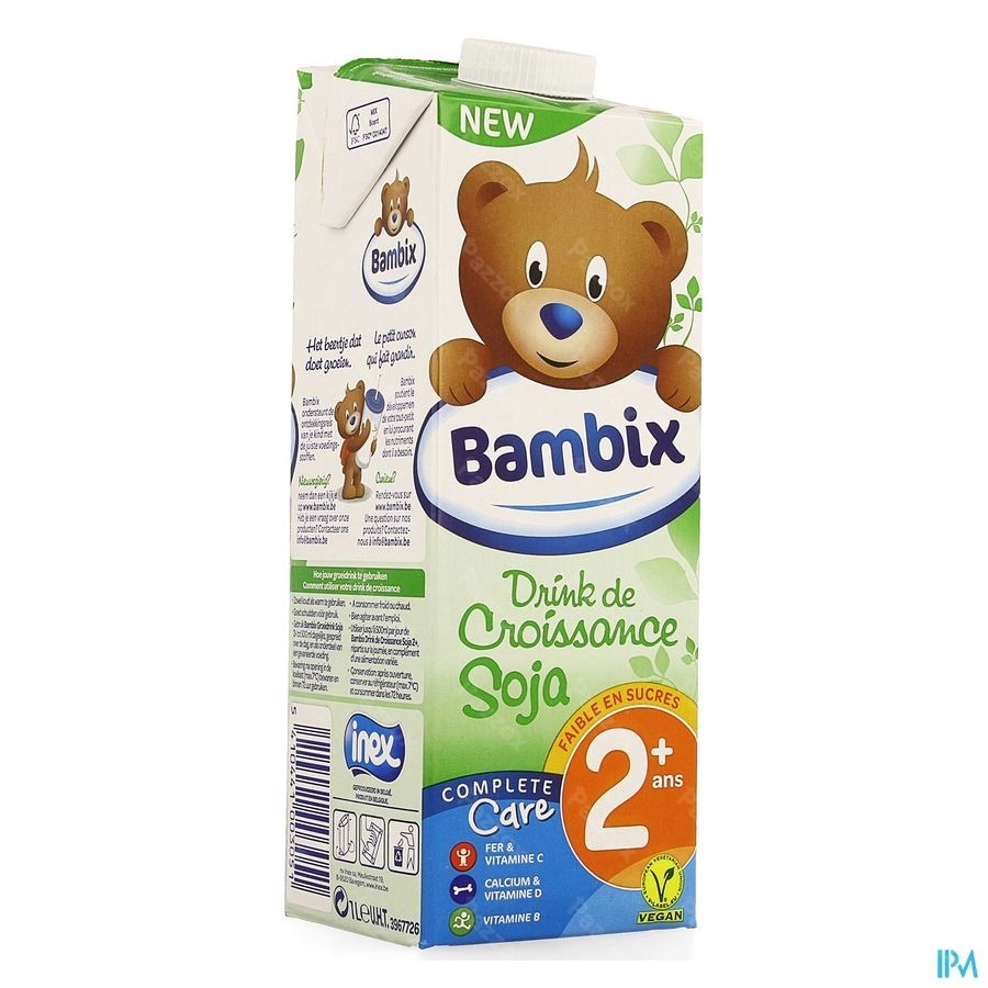 Bambix Lait Croissance Soja 2+ 1l