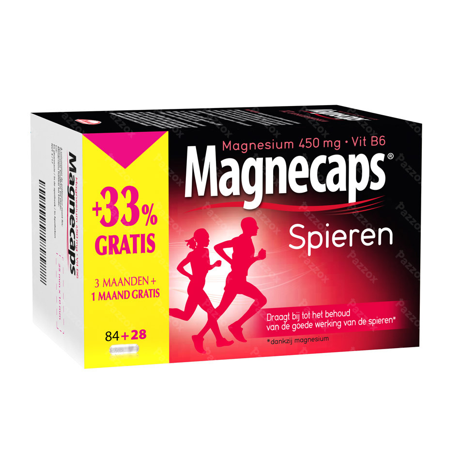 Magnecaps Spieren 84 Capsules met 28 Capsules Gratis