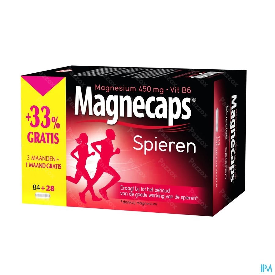 Magnecaps Spieren 84 Capsules met 28 Capsules Gratis