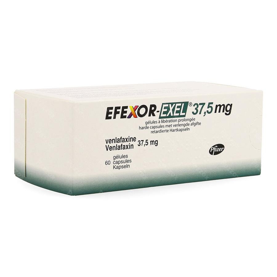 Efexor Exel 37,5mg Lib.prolongee Caps 60