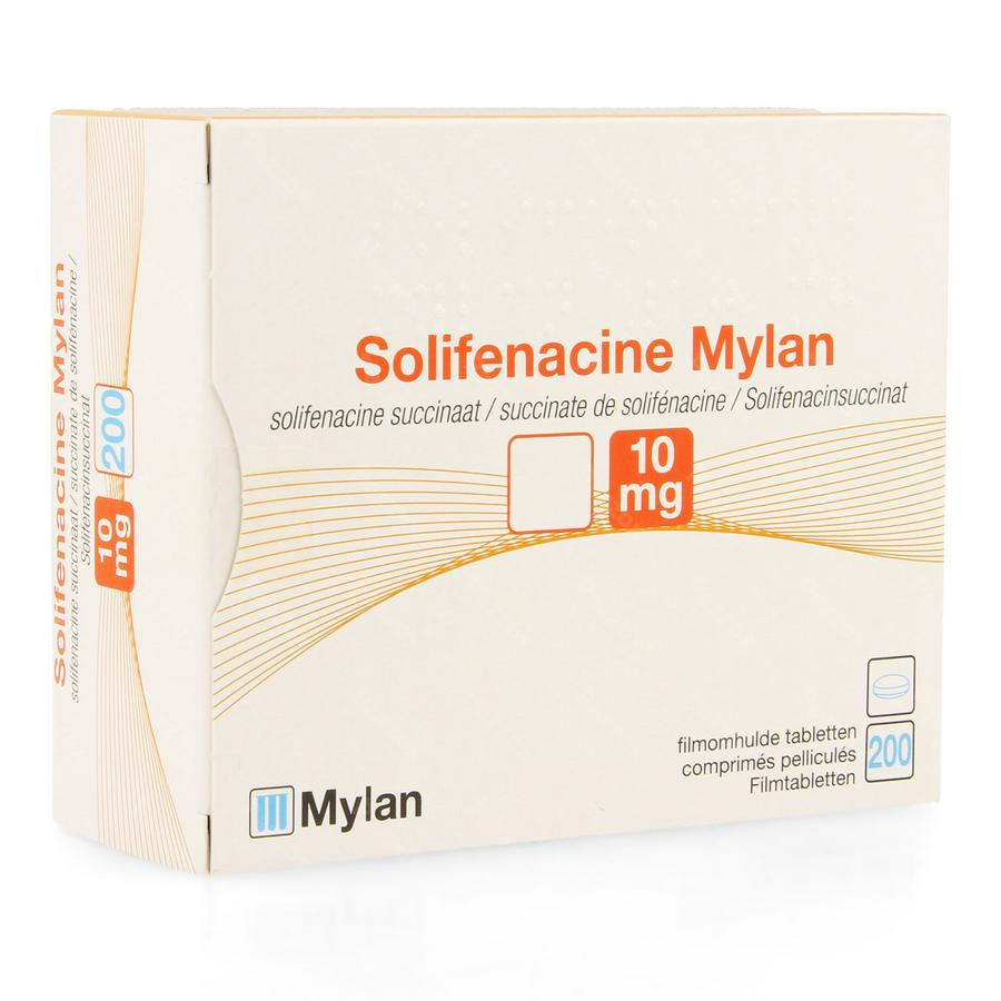 Solifenacine Mylan 10mg Comp Pell 200 X 10mg