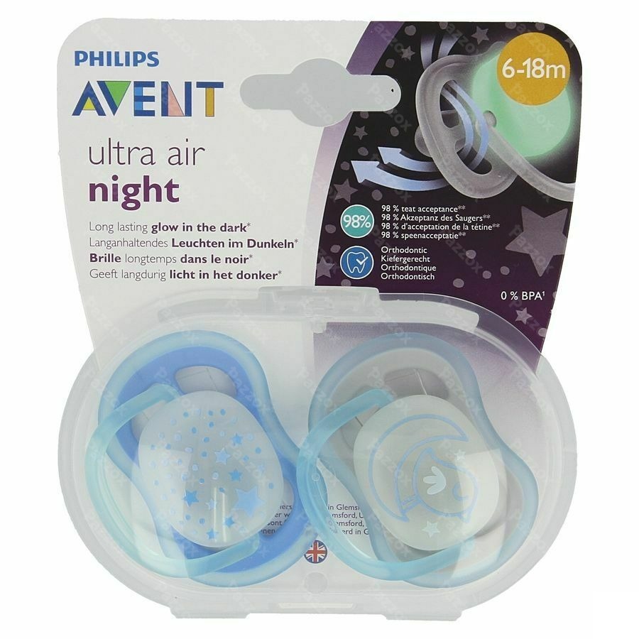 Philips Avent Fopspeen +6m Air Night Mix
