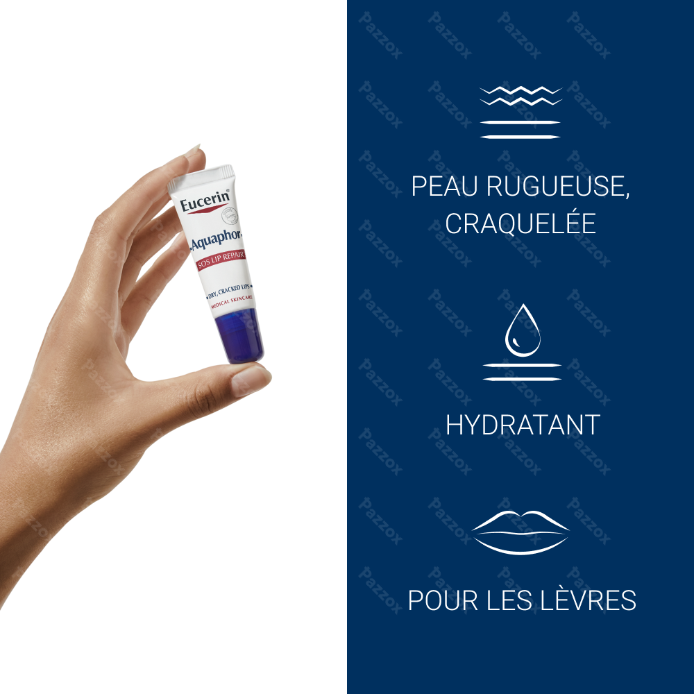 Eucerin Aquaphor Réparateur Lèvres SOS Sèches et Craquelée 10ml