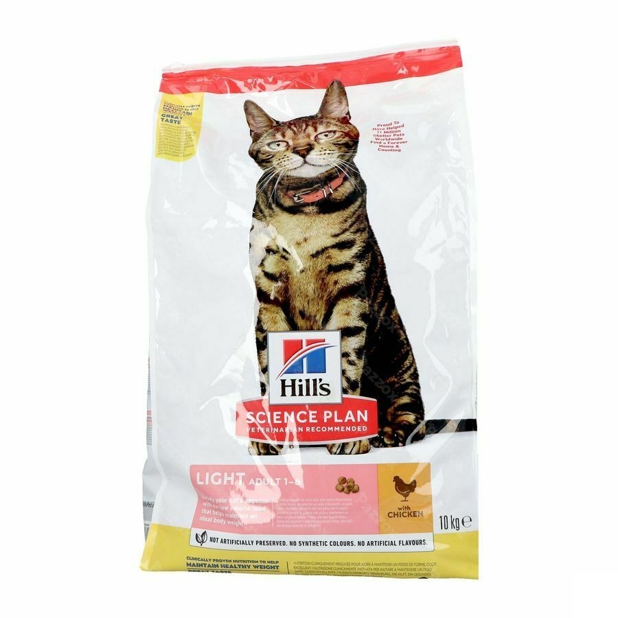 Science Plan Feline Adult Light Chicken 10kg