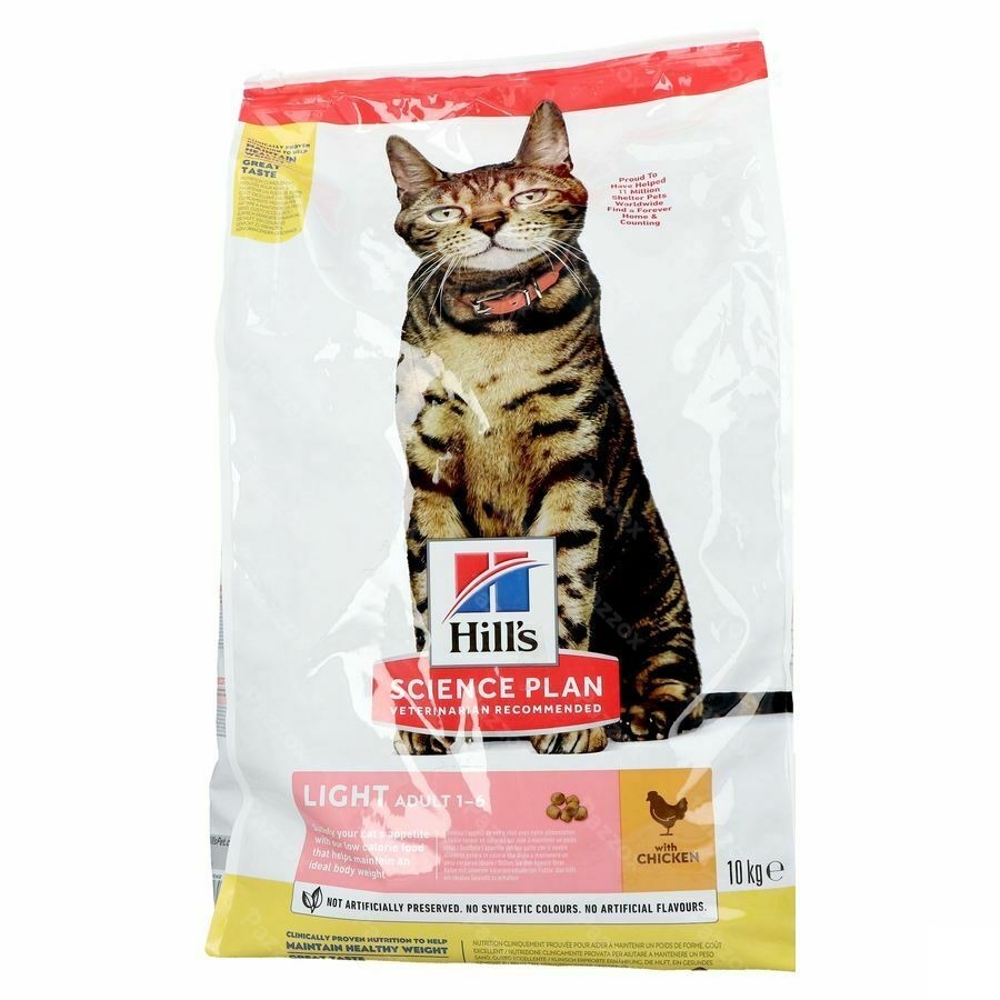 Science Plan Feline Adult Light Chicken 10kg