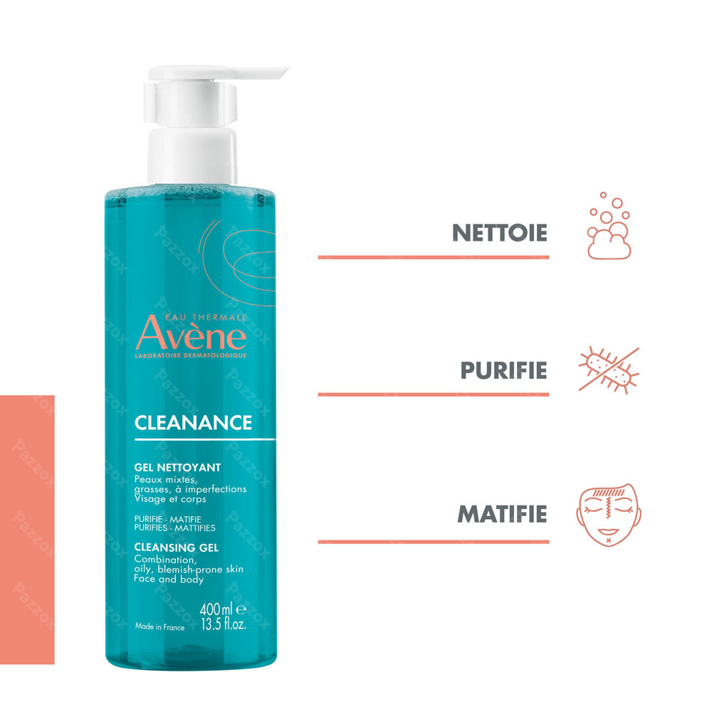 Avène Cleanance Gel Nettoyant 400ml